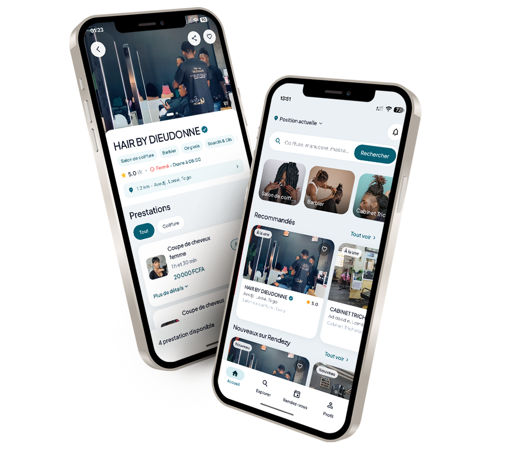 Téléchargez l'app Rendezy